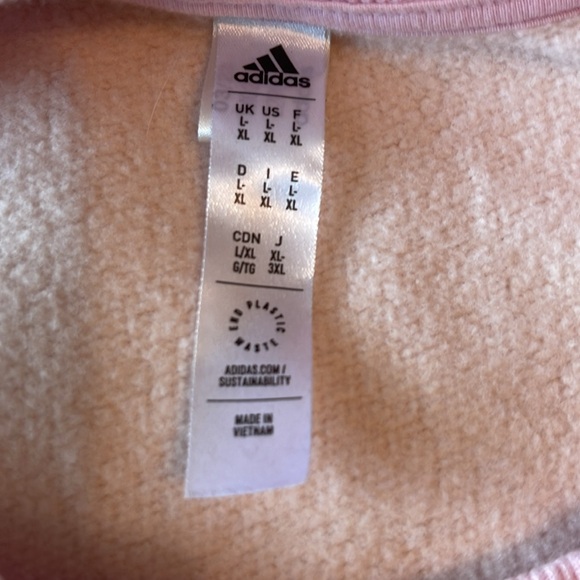 Women’s adidas essential 3stripes oversized fleece sweatshirt - Picture 6 of 8